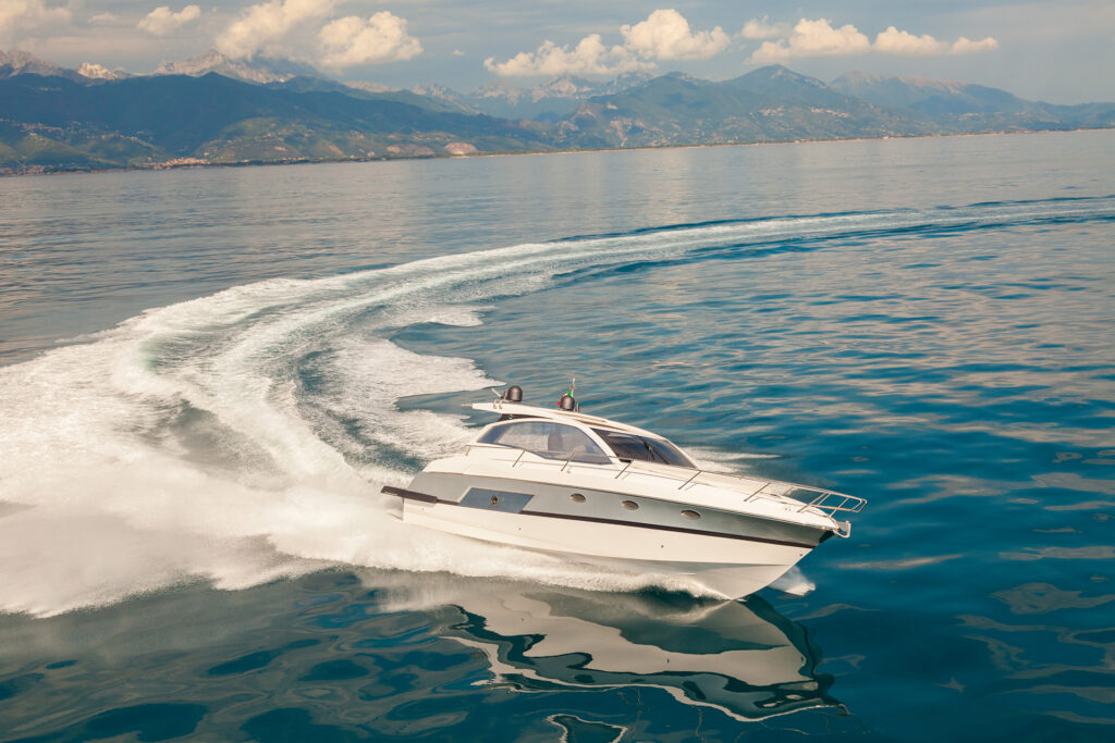 beautiful yacht on water
