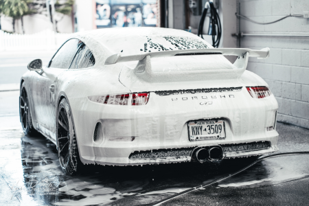 Snow foam, but make it performance. This Porsche GT3 getting the full Mackie’s Detail Studio treatment—thick foam to safely lift contaminants, meticulous hand wash, and a finish that brings out every curve and carbon detail. When you care about the drive, you care about the details.